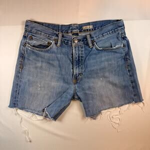 Vintage Polo Ralph Lauren 15941 Distressed Cut Off Denim Shorts Size 32 Men